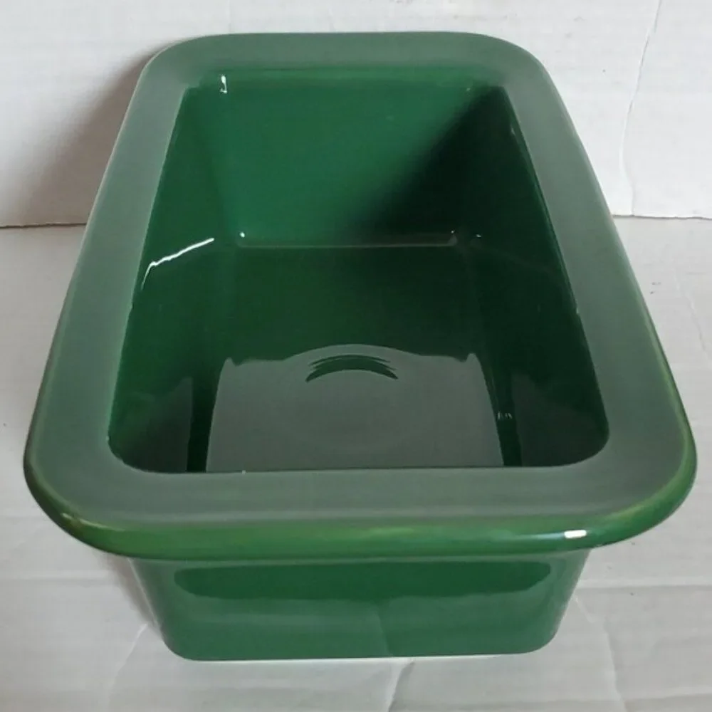 Fiestaware Fiesta Loaf Pan Baking Bakeware Bake Baker Dish Jade Green CERAMIC